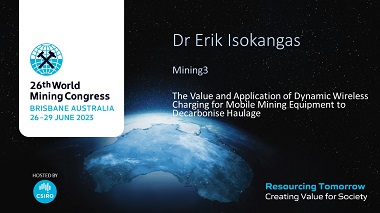 The Value and Application of Dynamic Wireless Charging for Mobile Mining Equipment to Decarbonise Haulage
