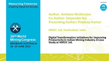 Digital Transformation Initiatives for Improving Productivity in Indian Mining Industry- A Case Study at NMDC Ltd.