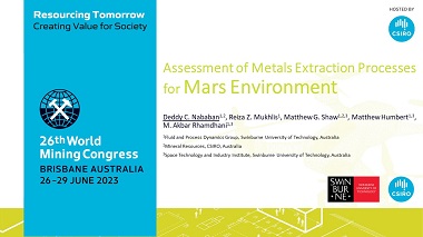 Assessment of Metals Extraction Processes for Mars Environment