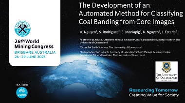 The Development of an Automated Method for Classifying Coal Banding from Core Images