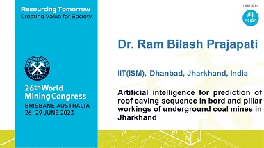 Artificial intelligence for prediction of roof caving sequence in bord and pillar workings of underground coal mines in jharkhnad